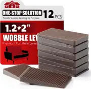 Furniture Leveler 12Pcs Kit Size Variety | Multi-Purpose Rubber Shim for Levelin