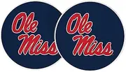 Desert Cactus Ole Miss University of Mississippi Car Coaster Rebels Ole Miss U of M Absorbent Sandstone Car Cup Coasters Set of 2 (Design A)
