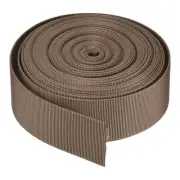 Flat Nylon Webbing Strap 1.5 Inch 10 Yards Light Brown for Backpack Luggage-rack