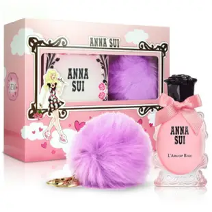 💯嚴選 ❤️L’Amour Rose 安娜蘇 愛在巴黎時尚紫禮盒 娃娃頭4ML 巴黎戀愛/渡假/粉紅洋娃娃