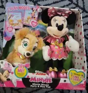 Minnie Mouse Party & Play Pup Plush Animated Toy Sings & Talks to Puppy New