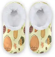 [Caihoyu] House Slippers for Kids Coral Fleece Non-Slip House Slipper Hotel Travel Bedroom Airplane Party