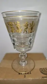 Large Belgian Crystal Goblet