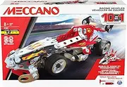 Meccano, 10-in-1 Racing Vehicles STEM Model Building Kit with 225 Parts and Real Tools, Kids Toys for Ages 8 and up