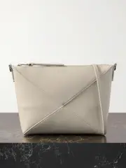 [LOEWE] LOEWE - Puzzle Fold Leather Clutch - Off-white - One size One size Off-white