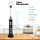 YAJIAO New Electric Mixer Blender Milk Frother Handheld With USB Charger Dock