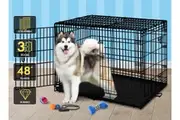 BEASTIE Dog Cage 48 inch Foldable Large