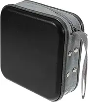 48 CD Storage Bag DVD Storage CD Holder Small CD Bag CD Inner Sleeves Jewel CD Cases Portable CD Player Carrying Case Disk Storage Case CD Storage Units CD Organizer Plastic Black