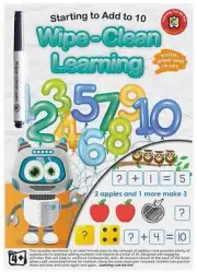 Wipe-Clean Learning Starting To Add To 10 Reusable Writing Book