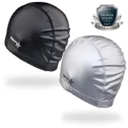 Swim Cap Cover Ears for Men & Women Unisex, Protects Long Hair from Pool Bleach