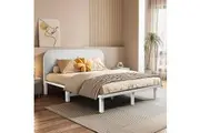 ACA Wooded Bed Frame with Headboard Full Solid wood Bedframe for Single,King single,Double,Queen