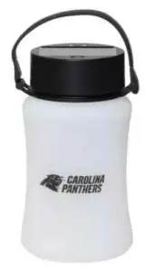 NFL Team Sports Carolina Panthers Solar-Powered Evergreen Silicone Solar Lantern