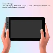 New 11.6in Graphic Tablet Digital Art Drawing Tablet With No Battery Stylus Til