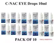 C-NAC Eye Drops, N-Acetyl-Carnosine Eye Drops - 10 ml (Pack of 10)