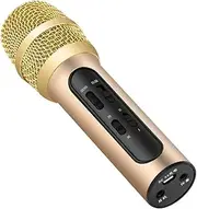 Yardwe Professional Singing Microphone Sound Card 14mm Capacitive for Live Performances Ktv