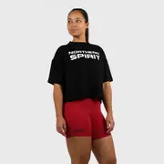 [Northern Spirit] NORTHERN SPIRIT - BAGGY TOP WOMEN OVERSIZED CROP TOP - INK