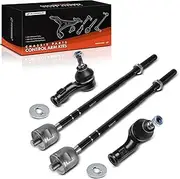 A-Premium Set of 4, Front Inner Outer Tie Rod End Kit, Compatible with Ford Focus 2002 2003 2004