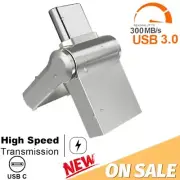 USB3.0 Mini Flash Drive Dual 2 In 1 Type C Memory USB Stick Pen Drive Lot 2TB