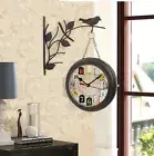 Antique Victoria Station Clock Double Sided Railway- Wall Clock Home Decorative
