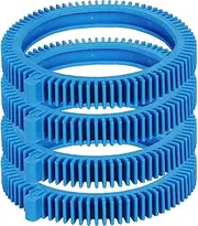 [Seentech] 896584000-143 Pool Cleaner Front Tire kit with Super Hump by - Compatible with Poolvergnuegen and Hayward Phoenix Cleaners - Pool Blue Standard Back Tire (4-pack)