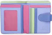 [mywalit] Unisex Medium 10 C/C W/Zip Purse Accessory-Travel Wallet, violet, uni