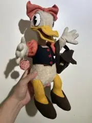 70’s Disney Mickey Vintage Steiff like mohair early Daisy Duck France tag Plush