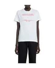 Raf Simons Graphic Print T Shirt White