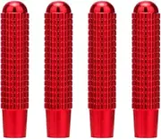 Door Lock Cover 4pcs Car Alloy Door Lock Pins Lock Pin Screw Knob Fit for Benz C W205 GLC GLE E W213 CLA GLA A Class Accessories Beautiful (Color : Red S, Size : 1)