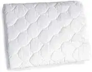 BabyDoll Bedding Fitted Waterproof Cradle Mattress Protector,18x36, White