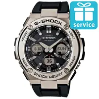 在飛比找momo購物網優惠-【CASIO】G-SHOCK 絕對強悍防震分層防護構造雙顯錶