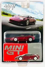 Mini GT Mijo Exclusive Bugatti EB110 GT Dark Red Metallic #806