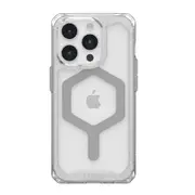 UAG Plyo MagSafe Apple iPhone 15 Pro (6.1') Case - Ice/Silver (114286114333),16ft. Drop Protection (4.8M), Raised Screen Surround, Air-Soft Corners
