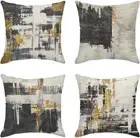 Sanwarm Throw Pillow Covers 16" x (Pack of 4), Abstract Art