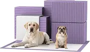 Bulubaky 30"x36" Lavender Scented Thicken 6 Layers Heavy Absorbent Pet Training Dog Pee Pads, Extra Large Polymer Leak-Proof Quick Dry Puppy Pee Pads, Disposable Pee Pads 150Counts