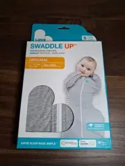 LOVE TO DREAM Swaddle UP Baby Sleep Sack Sz Small 8-13 lbs. TOG 1.0 Gray Stage 1