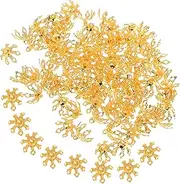 [Beatifufu] 100pcs Metal Jewelry Bead Caps Diy Spacer Beads Caps for Diy Jewelry Making