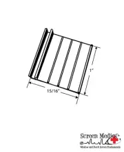 500 Pack - Black Pull Tabs for Window Screens - Hard PVC