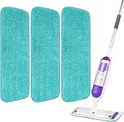 ZEHRAI Reusable Microfiber Mop Pads for Swiffer PowerMop 3 Pack, Power Mop Refill Pads for 13''-16'' Spray Mop, Machine Washable Power Mop Pads Replacement for All Floor Types Cleanin