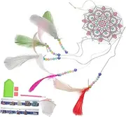Wind Chime Decorative Dream Catcher Unicorn Diamond Art Wall Wind Chime Wall Unicorn Dream Catcher Handcraft Dream Catcher Weaving kit Acrylic Crafts 5d Manual