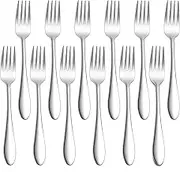 HUIRUMM Forks Set, 12 Piece Stainless Steel Forks,Cake Forks,Mini Fork for Dessert, Pastry, Fruit & Salad, Durable & Dishwasher Safe, for Home, Restaurant, Hotel