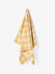 Flinders Check Bath Sheet (Honey)