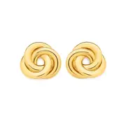 9ct Gold Knot Stud Earrings