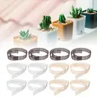 4pcs Miniature Fairy Garden Fence Wood Picket Ornament Fence DIY Accessories ◇