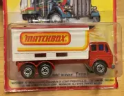 Matchbox Superfast No 42 MATCHBOX Mercedes Container Truck PURPLE GLASS MIP HTF