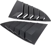ABS Chrome Car Styling Rear Window Triangle Shutters Louvers Covers Trim Compatible For Honda CR-V CRV 2017 2018 2019 2020 2021 Accessories(Carbon Fiber)