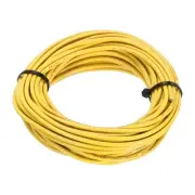 UL1007 18AWG Gauge Stranded Hook-Up Wire PVC Tinned Copper Wire 7.5m/25ft Yellow