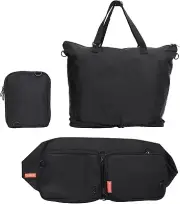 Ko-Dual Foldable Nylon Travel Tote Shopper Bag