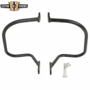 Black Saddlebag Guards Rail Crash Bar For Harley Softail Heritage Springer 97-99