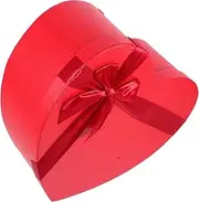Kisangel Heart Shaped present Box Heart-shaped Treat Boxes Valentine's Day Ornament Decoration Valentine's Day Heart Boxes Mothers Day Heart Bouquet Boxes Red Paper