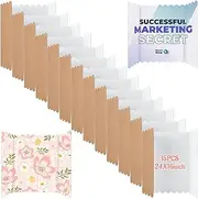 JMIATRY 15 Pack Trifold Poster Board White Presentation Cardboard Set
